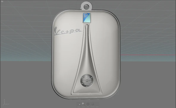 Byr Vespa anahtarlık Anahtarlık kolye T3403368 3D ürün görseli