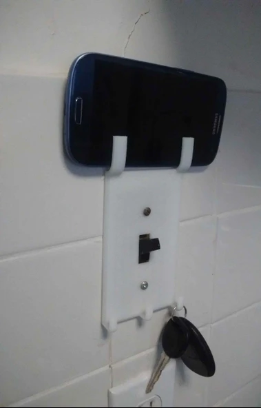 Byr Işık Anahtarı Kapağı + Telefon ve Anahtarlık T1997018 3D