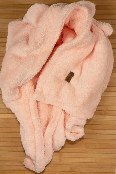 Ayıcık Figürlü Ultra Yumuşak Bebek Battaniyesi – Pembe - 2