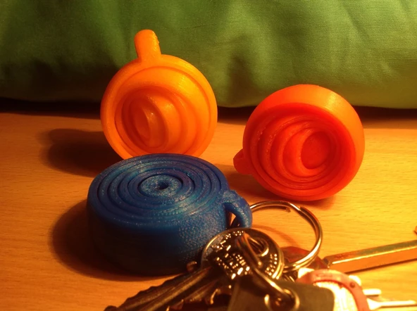 Byr jiroskopik rahatlatıcı anahtarlık - 6 yüzük T1307100 3D - Resim 3