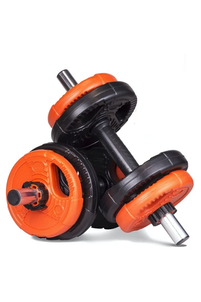 Ecgspor 11 kg Grip Plate Dumbbell Set-(10kg plates +2bar)