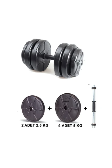 Spor 25 Kg (1x 25 Kg) Dambıl Seti Ve Ağırlık Seti Vücut Geliştirme Aleti