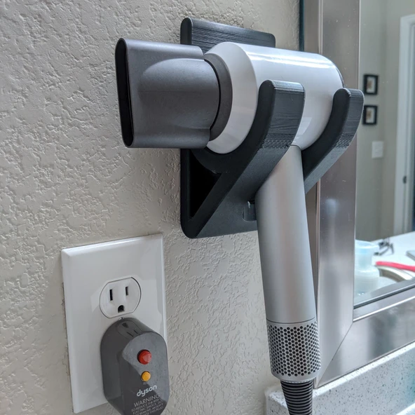 Byr Dyson Saç Kurutma Makinesi Duvara Montaj Aparatı T3928389 3D - Resim 2