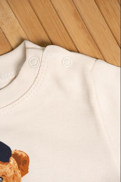 Eller Cepte Ayıcık Eşofman Takımı Lacivert - Resim 4