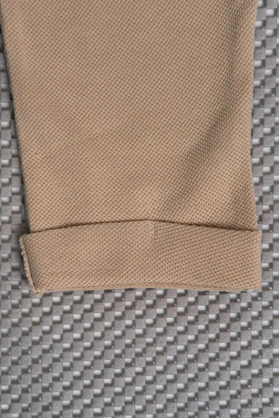 Ayıcık Nakışlı Uzun Kollu Alt-Üst Takım Krem-Bej - Resim 5