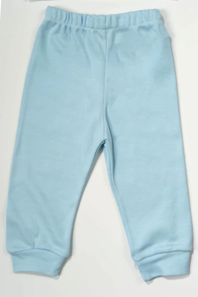 Bulut Kabartmalı Gökyüzü Desenli 2'li Bebek Takımı  Mavi - Resim 4