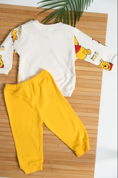 Winnie the Pooh Baskılı 2'li Erkek Eşofman Takımı - Resim 2