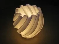 Byr Bükülmüş Dişli Lamba için Çay Işığı Mumluk T230240 3D