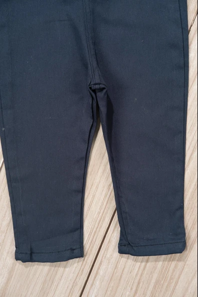 Oyuncak Ayıcık Detaylı  Askılı Erkek Bebek Salopet Lacivert - 5