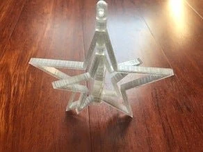 Byr Yılbaşı Ağacı Süsü Sallanan Dönen Yıldız Beyaz 1916114 3D ürün görseli