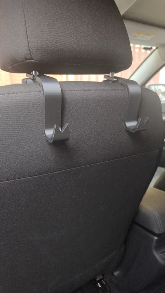 Byr Araba Koltuğu Başlığı Çanta Kancası, Tutucu 4'lü Siyah 6498099 3D - 2