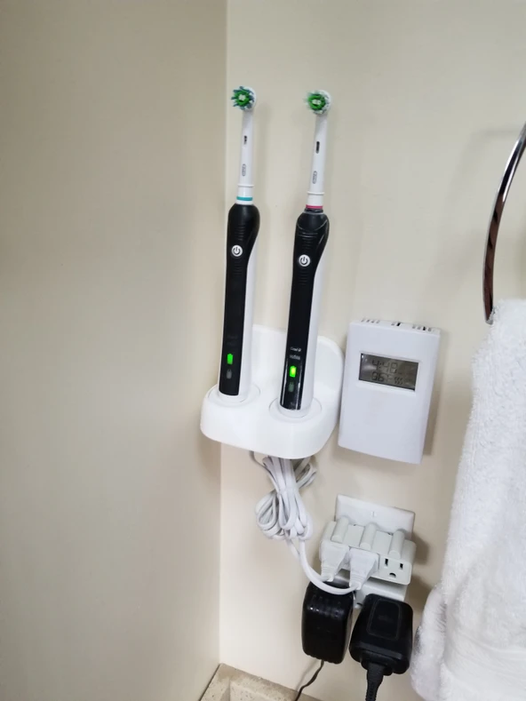 Byr Oral-B Diş Fırçası 3757 Tutucu 2' li Beyaz 4734515 3D - Resim 4