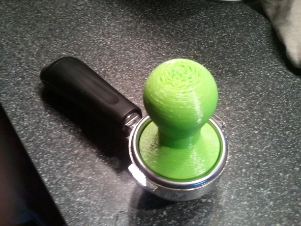 Byr 53 mm Espresso Tamper ve Tutucu Yeşil 38846 3D - 2
