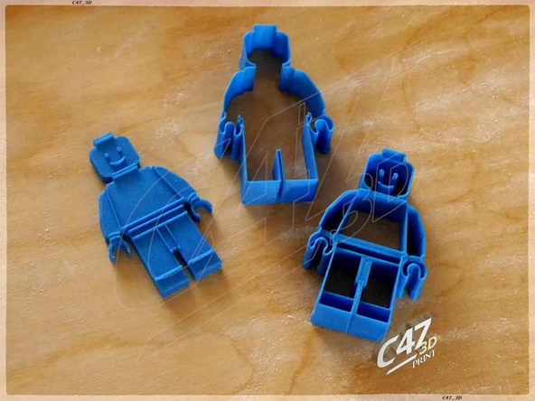 Byr Lego Minifigure Kurabiye Kesici Seti 1 (Sadece Plastik Aparattır!!!) 3D - 3