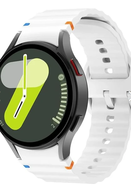 Samsung Galaxy Watch 7 uyumlu sılıkon kordon