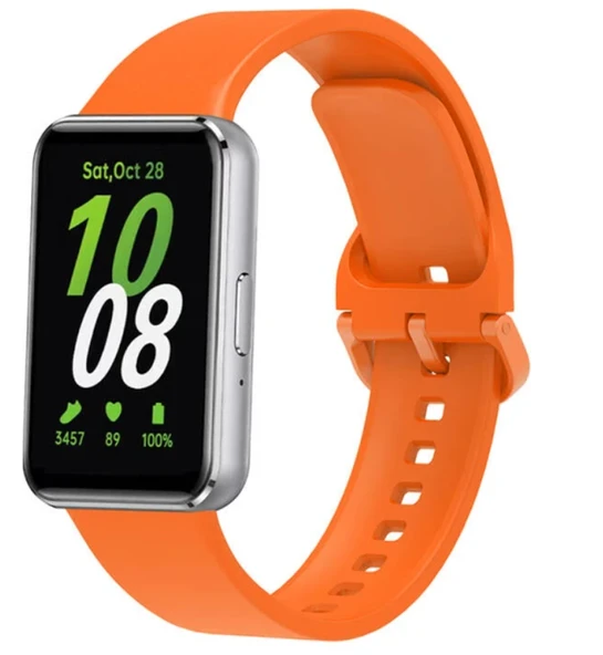 SAMSUNG Galaxy Fit3 ile uyumlu Kayış Delikli Esnek Yapılı Tokalı Samsung Galaxy Fit 3 ile uyumlu Wanderlust Spor kordon