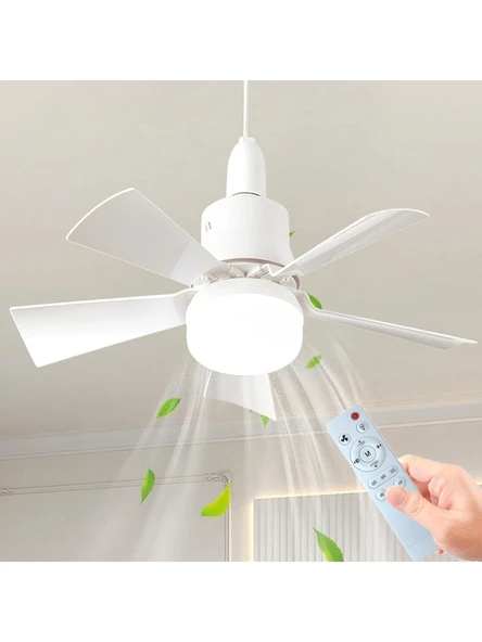 CATA CT-1155 Karayel Fanlı 82 Watt LED Ampul Lamba Beyaz Işık Vantilatör Aydınlatma  3 Renk Dim Edilebilir