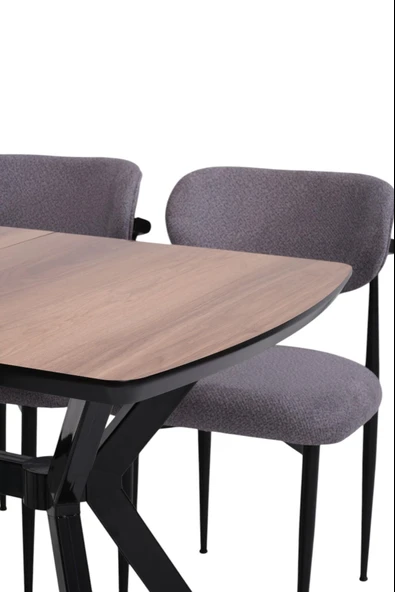Venedik Polo MDF Lak Panel Açılır Mutfak Masa Sandalye Takımı 80*130cm - 12