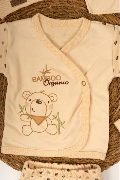 Organik Bamboo 5'li Yenidoğan Takımı - 5