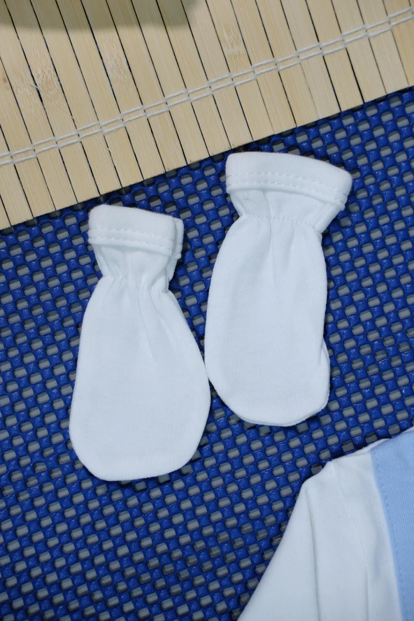 Unisex 7'li Zıbın Çocuk Takımı Mavi - 6