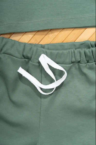 Champion Ayıcık Baskılı Erkek Şortlu Takım  Yeşil - Resim 3