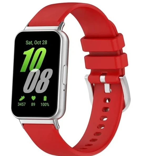 SAMSUNG Galaxy Fit3 ile uyumlu Kayış Delikli Esnek Yapılı Tokalı Samsung Galaxy Fit 3 ile uyumlu Wanderlust Spor kordon