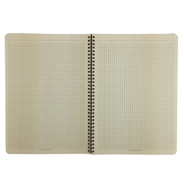 Alex Schoeller A4 80yp Kraft Kapaklı Not Defteri KARELİ / ALX.0336 - Resim 3
