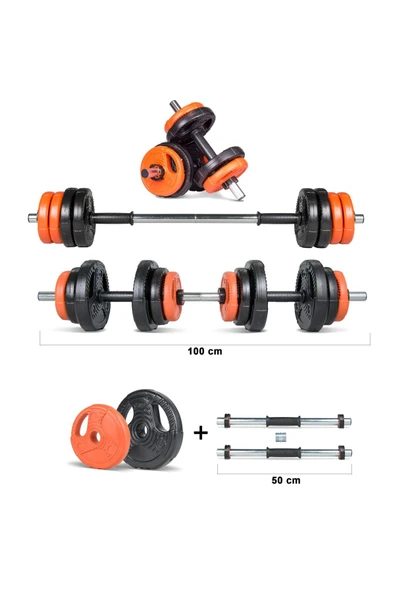 Multifonksiyonel Bar Grip Plate Dumbbell Sets (12-22 Kg) - 5