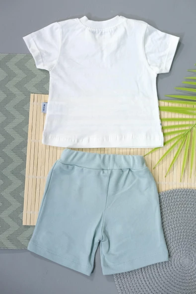 Çizgili Uçan Balon 2'li Takım Mint - Resim 3