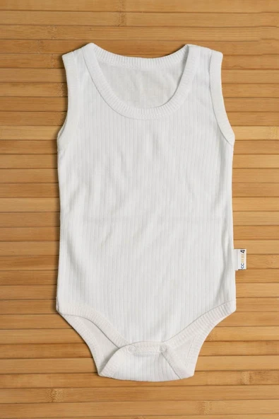 Ribanalı Body Beyaz 3-6-9-12 Ay ürün görseli