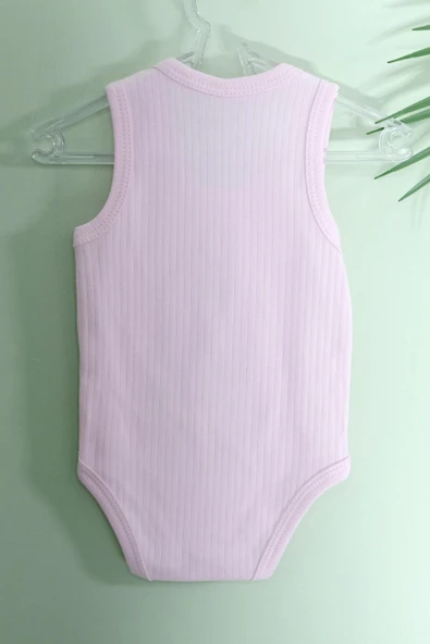 Unisex Kedili Askılı Body Toz Pembe - 3