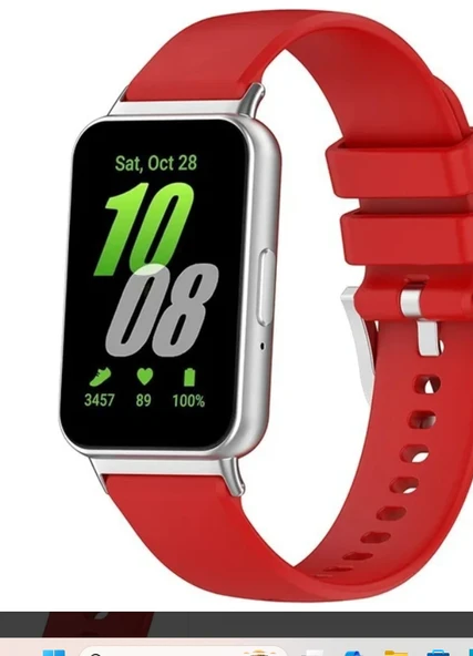 SAMSUNG Galaxy Fit3 ile uyumlu Kayış Delikli Esnek Yapılı Tokalı Samsung Galaxy Fit 3 ile uyumlu Wanderlust Spor kordon - 2