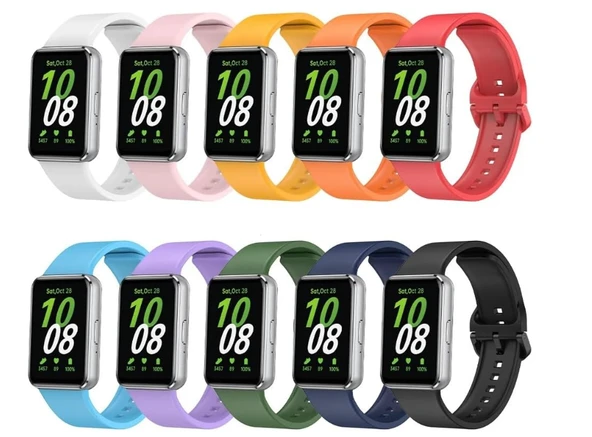 SAMSUNG Galaxy Fit3 ile uyumlu Kayış Delikli Esnek Yapılı Tokalı Samsung Galaxy Fit 3 ile uyumlu Wanderlust Spor kordon - 2
