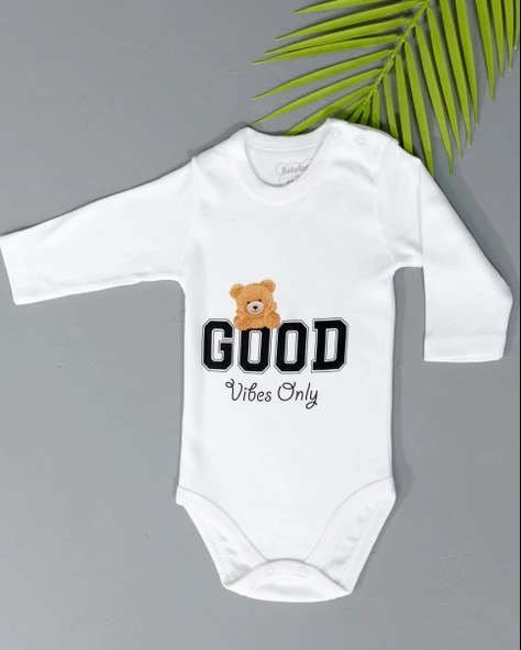 Good Vibes Only Baskılı Uzun Kollu Body - 2