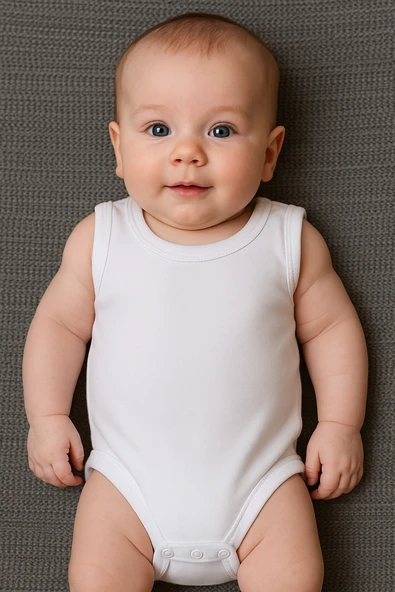 Düz Body Atlet Beyaz