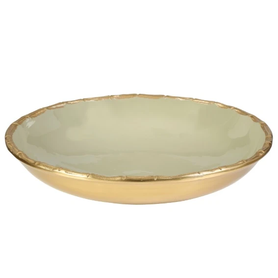 SİLVER YUVARLAK TABAK 35*35*8 CM