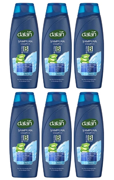 Dalan Şampuan Aloe Vera Özlü Kepeğe Karşıt Etkili 450 Ml x 6 Adet
