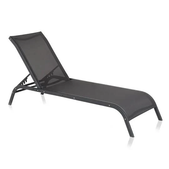 Omnipazar SY-2532 Brezza Fileli Alüminyum Lüks Şezlong Antrasit