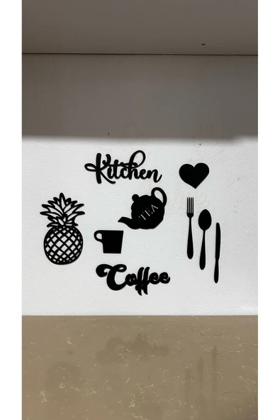 Kitchen 9 Parça + Bi Kahve + Kelebek Duvar Dekoru 3 Ürün 1 Arada - 2