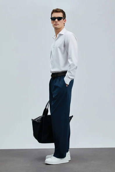 Lufian 111010636 Next Lyocell Karışımlı Gömlek Regular Fit Erkek Gömlek - Resim 2