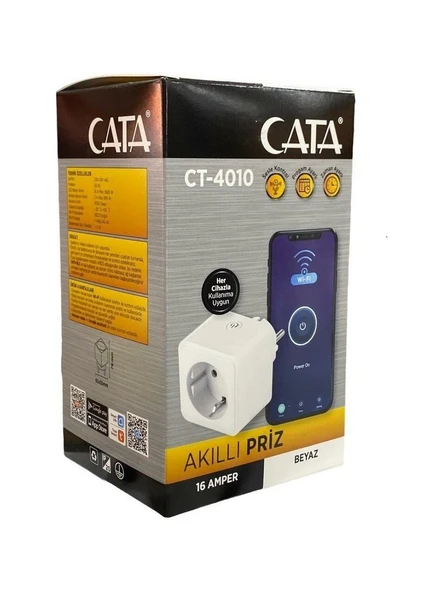 Cata CT-4010 Akıllı Wifi Priz Uzaktan Kontrol