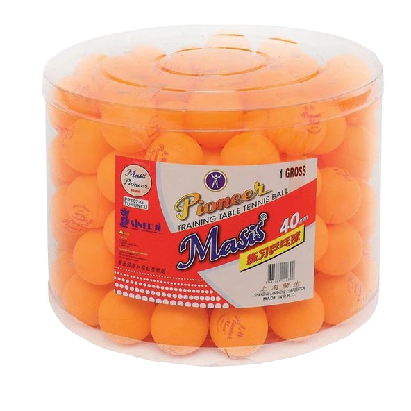 Masis Pin Pon Topu Pioneer 40 MM Turuncu (144 lü kutu)PPT02-G - 2