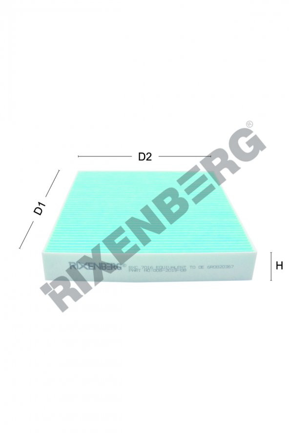 VW POLO V 1.0- 1.2- 1.2TDI- 1.4- 1.4TSI- 1.4TDI- 1.6- 1.6TDI (2010>) POLEN FİLTRESİ ürün görseli