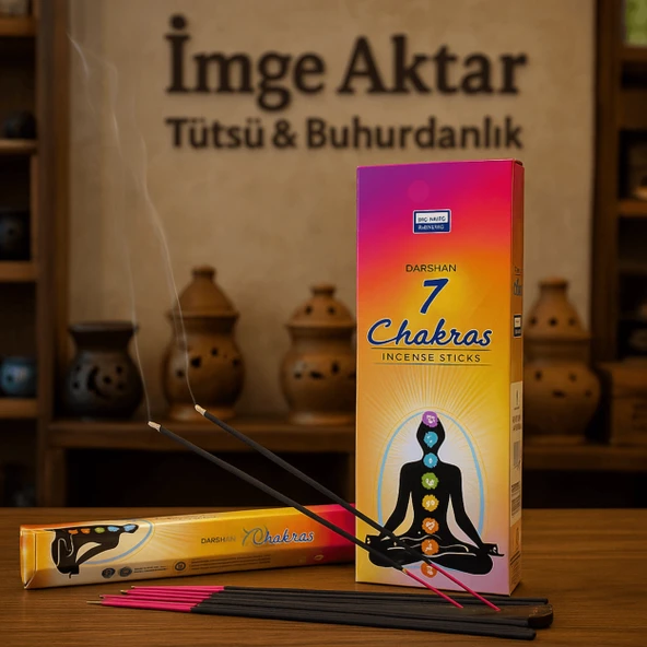 Darshan 7 Chakras Tütsü 1 Paket 20 Çubuk Tütsü ürün görseli