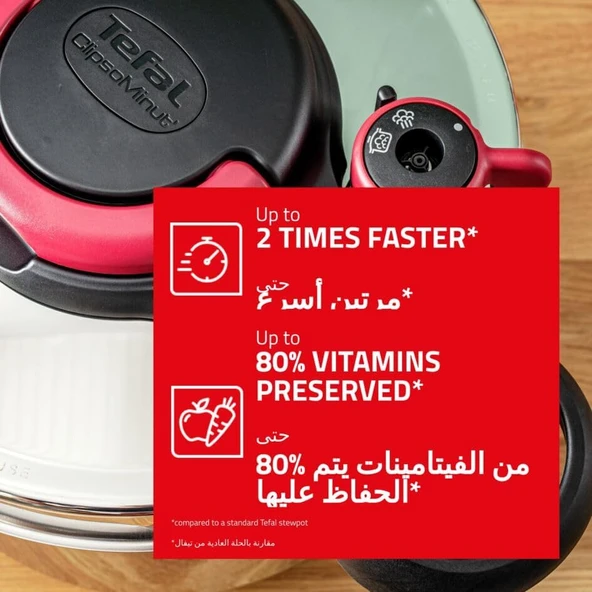 Tefal P4620768 Clipso Minut Easy 6 Litre Düdüklü Tenrece, 1510001237 - 7