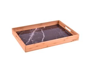 Marbella - Mermer Desenli Tepsi Lacivert kçk - Resim 2