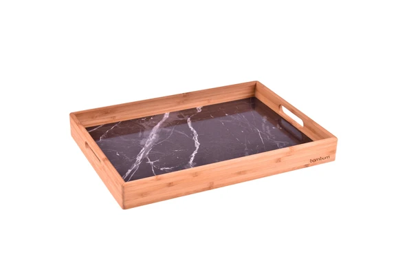 Marbella - Mermer Desenli Tepsi Lacivert kçk ürün görseli