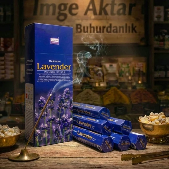 Darshan Lavanta (Lavender) Çubuk Tütsü (20'li Paket) ürün görseli 1