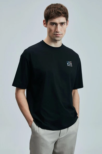 Lufian 111020248 Mask Modern Grafik T- Shirt Erkek Tişort - Resim 5