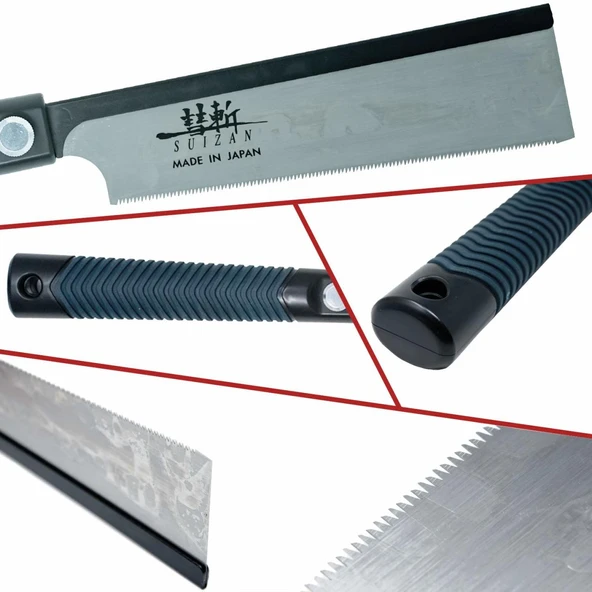 SUIZAN 1900 Dozuki Dovetail Çokyönlü Kesim Japon Testeresi 18 cm - 3